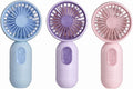 Mini Portable Fan 3 Pack, Cute Handheld Battery Operated Lightweight Small Personal Fan with 3 Speeds and USB Rechargeable Eyelash Fans for Women Men Office Outdoor Travel Camping