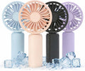 4 Pack Mini Handheld Fan, USB Rechargeable Portable Fan with 3 Speeds, Small Pocket Personal Fan for Travel, Theme Park, Summer Holiday Essentials, Commute and Outdoors