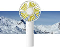 Handheld Mini Fan, Portable and Small with 3 Speeds, USB Rechargeable Battery Operate for Outdoor, Indoor, Makeup, Commute, Office, Travel, Concerts, Gifts for Women Men- White