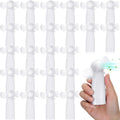 24 Pcs Mini Portable Fan Bulk Handheld Battery Operated Portable Small Personal Fans for Wedding Summer Travel Beach Outdoor Cooling Gift, Battery Not Include(White)