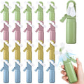24 Pcs Mini Hand Press Fan Bulk Small Portable Summer Fan Plastic Handheld Manual Personal Cooling Party Favor Summer Outdoor Travel Camping Gifts, No Battery Included