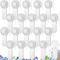 20 Pcs Small Personal Portable Fan Mini Handheld Bulk 1 Speed Electric Cute Battery Powered for Neck Lash Makeup Women Men Travel Camping Indoor Outdoor Summer (White)